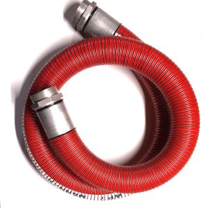 4" komposittslange, rød, 3,5m