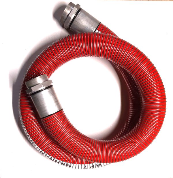 4" komposittslange, rød, 3,5m